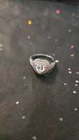 Timeless Embrace - 1.5ct Double Halo Heart Moissanite Ring