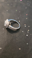 Timeless Embrace - 1.5ct Double Halo Heart Moissanite Ring