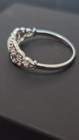 Enchanted Opal - Heart-Shaped Opal Ring with Filigree Sterling Silver 925