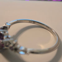 Enchanted Hues – 0.8ct CZ Heart Ring