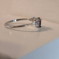 Enchanted Hues – 0.8ct CZ Heart Ring