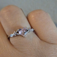 Enchanted Hues – 0.8ct CZ Heart Ring