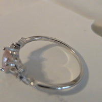 Enchanted Hues – 0.8ct CZ Heart Ring