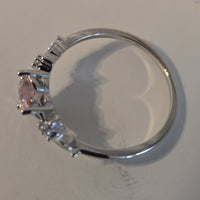 Enchanted Hues – 0.8ct CZ Heart Ring