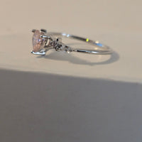 Enchanted Hues – 0.8ct CZ Heart Ring