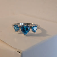 Bedazzled Hearts – 2.25ct CZ Heart Ring