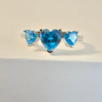 Bedazzled Hearts – 2.25ct CZ Heart Ring