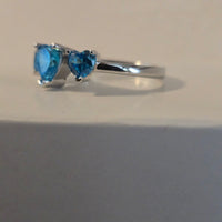 Bedazzled Hearts – 2.25ct CZ Heart Ring