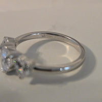 Bedazzled Hearts – 2.25ct CZ Heart Ring