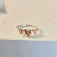 Bedazzled Hearts – 2.25ct CZ Heart Ring