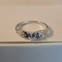 Winged Heart – 5mm CZ Heart Ring