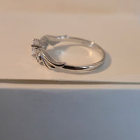 Winged Heart – 5mm CZ Heart Ring
