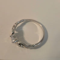 Winged Heart – 5mm CZ Heart Ring