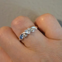Winged Heart – 5mm CZ Heart Ring