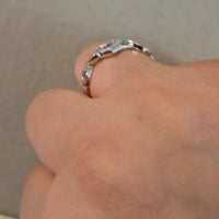 Infinite Love – 1mm CZ Halo Heart Ring
