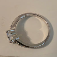 Heart Crown – Tapered CZ Sterling Silver Ring