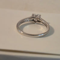 Heart Crown – Tapered CZ Sterling Silver Ring