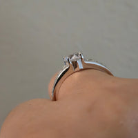 Heart Crown – Tapered CZ Sterling Silver Ring