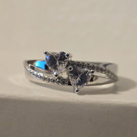 Forever Two – Double Heart CZ Ring
