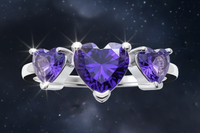Bedazzled Hearts – Purple