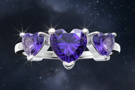 Bedazzled Hearts – Purple