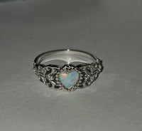 Enchanted Opal – Heart Ring