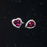 Mystic Duo – 6mm CZ Heart & Drop Ring