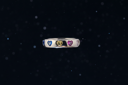 Rainbow Hearts – Starry Night