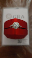Blushing Heart - Pink Halo Edition 1.5ct Double Halo Heart Moissanite Ring