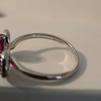 Mystic Duo – 6mm CZ Heart & Drop Ring